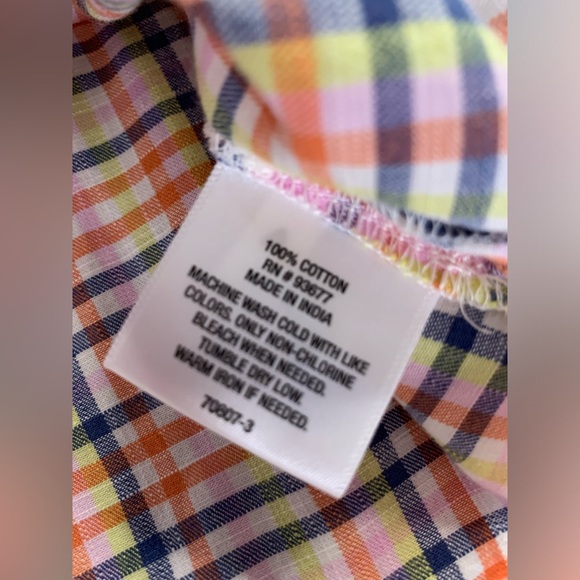 3/$20 A.N.A. A New Approach Women's Short Sleeve Multi Gingham Shirt NWT Small - Picture 10 of 13